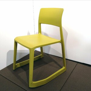 【参考価格4万】② Vitra ヴィトラ TipTon Chair ティプトン 1脚 チェア ライトグリーン スタッキング 人間工学 イエロー 黄 緑 Ι