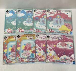 一番くじ　星のカービィ　Cloudy Candy　G賞　タオル　ハンカチ　全4種 8枚セット　コンプリート　まとめ売り