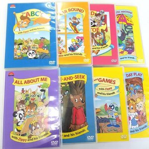 [ including carriage ] Disney English system teaching material * toy Disney's World of Einglish Zippy and his friends( not for sale ) DVD8 pieces set /n471952