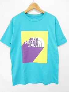 【送料込】THE NORTH FACE　ザ・ノースフェイス　Tシャツ　S/S 3D Logo Tee NT31942【メンズ】ブルー系　Lサイズ/n957940