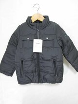 【送料込】[新品] [キッズ/子供]　BeBe　ベベ　中綿コート　110cm　灰色　グレー　シンプル　男女共用　定価16,000円(税抜) /n472026_画像1