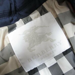 【送料込】[キッズ/子供] BURBERRY CHILDREN バーバリーチルドレン ダウンジャケット 140cm 紺 ネイビー 男女共用 /n472046の画像5