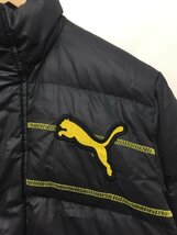 【送料込】[キッズ/子供]　Puma　プーマ　ダウンコート　140cm　黒ブラック　黄イエロー　スポーツ　デイリー　男女共用 /n472174_画像2