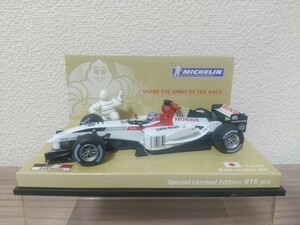 ミニチャンプス 1/43 ミシュラン別注 BARホンダ 006 佐藤琢磨 2004