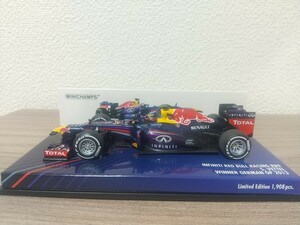 ミニチャンプス 1/43 レッドブル・ルノー RB9 S・ベッテル 2013 ドイツGP Winner 