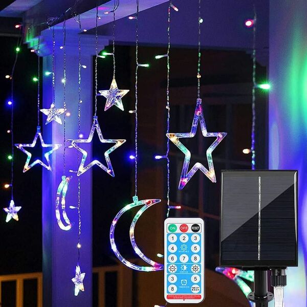 イルミネーション LED 電飾 アクセサリー 黄 クリスマス 屋外 お祭り オシャレ 誕生日　イルミネーションライト ソーラー式