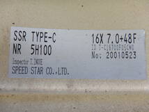 ★SSR TYPE-C 鍛造 超軽い★16×7JJ OFF:+48 PCD100-5H ハブ径；67mm 傷、汚れ、錆、塗装がれ等あり 4本 MADE IN JAPAN_画像8