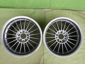 ★BMW ALPINA★9J×18H2 OFF:+24 PCD120-5H ハブ径；74mm 傷、汚れ、錆、塗装がれ等あり キャップ欠品 2本