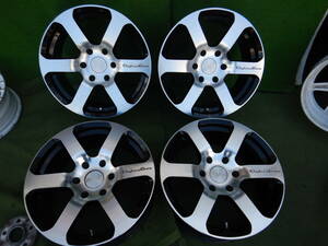 ★Daytone Euro ハイエース/キャラバン用★18×8JJ OFF:+38 PCD139.7-6H ハブ径；108mm 傷、汚れ、錆、塗装がれ等あり 4本 