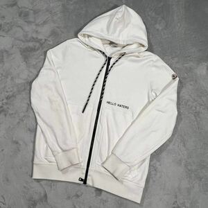 1円〜　美品　MONCLER モンクレール　マグリア　カーディガン　フィリックス　フードジップパーカー　ホワイト　Mサイズ　7205