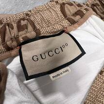 1円　極美品　グッチ　GUCCI 100周年　ジャンボGG ネオプレン　イージーパンツ トラックパンツ　パンツ Lサイズ　676473 XJDXI _画像4