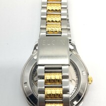 ★稼働品★ 118 ELGIN メンズ 腕時計 時計 エルジン FK-348 AUTOMATIC 自動巻き 21石 3針 アナログ カレンダー 黒文字盤 21JEWELS SCH_画像7