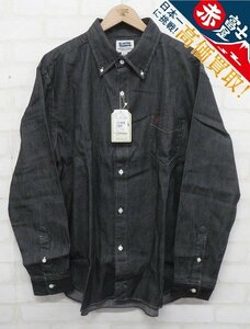 8T0212/PHERROW'S Denim button down shirt 22W-PBD-DENIM Fellows 