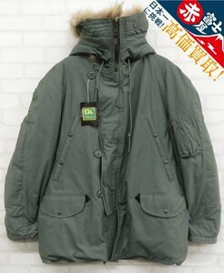 3J4027/未使用品 米軍 GREENBRIER社 リアルファー N-3B PX品