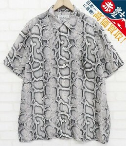 8T0388/WACKO MARIA HAWAIIAN SHIRT パイソン ワコマリア ハワイアンシャツ