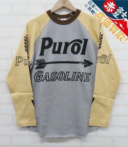 8T0627【クリックポスト対応】未使用品 BOOTLEGGERS PUROL GASOLINE 長袖ラグランTシャツ ブートレガーズ