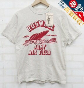 8T0204【クリックポスト対応】未使用品 フリーホイーラーズ ROSWELL ARMY AIR FIELD 半袖Tシャツ 1525020 FREEWHEELERS