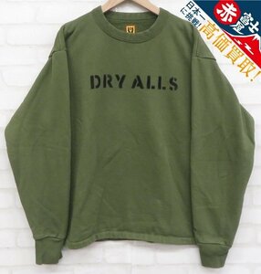 8T0044/HUMANMADE DRY ALLS stencil crew neck sweat hyu- man meido