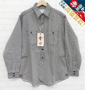 8T0717/未使用品 SASSAFRAS Gardening At Night Shirt SF-221958 ササフラス ガーデニングアットナイトシャツ