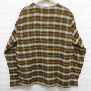 8T0771-1/未使用品 SOUTH2WEST8 V NECK ARMY SHIRT Acrylic Plaid NS798 サウスツーウエスト アーミーシャツ アクリルカーディガンの画像3