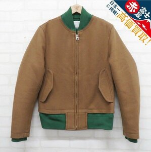 3J3899/kolor Layered Bomber jacket color stadium jumper 