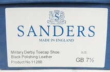 2S8975/SANDERS ミリタリーダービーシューズ 英国製 サンダース キャップトゥシューズ_画像9