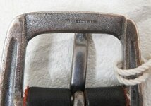 2A7003-9/未使用品 Vintage Works Leather belt DH5536 ヴィンテージワークス レザーベルト 茶芯 サイズ35_画像6