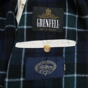 8T0231/GRENFELL GOLFER ジップジャケット 黒タグ 英国製 グレンフェル ゴルファー ビンテージの画像4