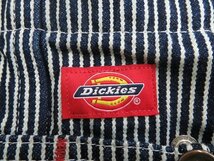 3P6322/Dickies ヒッコリーストライプオーバーオール ディッキーズ_画像4