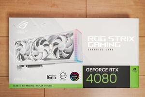 【クーポンで1万円引き ほぼ未使用 完動品】ASUS ROG Strix GeForce RTX 4080 16GB GDDR6X White Edition