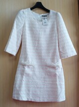 ☆Cherry Ann パールとレース付7部袖ワンピース♪ ￥8925-_画像1