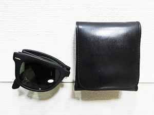 廃盤 美品 B&L 50mm 折りたたみ フォールディング ウェイファーラー レイバン WAYFARER RAYBAN ボシュロム オールド ビンテージ サングラス