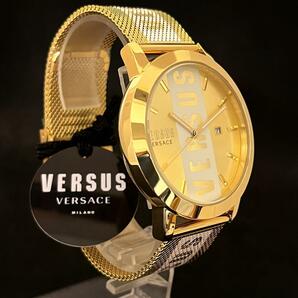 【激レア】Versus Versace/ベルサス ベルサーチ/メンズ腕時計/男性用/ヴェルサス ヴェルサーチ/お洒落/ ゴールド色/プレゼントに/希少/高級の画像6