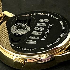 【激レア】Versus Versace/ベルサス ベルサーチ/メンズ腕時計/男性用/ヴェルサス ヴェルサーチ/お洒落/ ゴールド色/プレゼントに/希少/高級の画像9