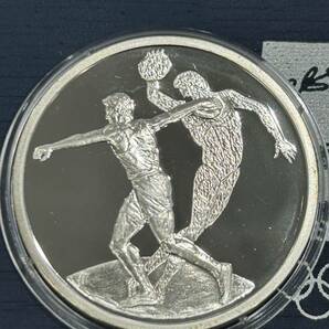 ATHENSアテネ五輪2004 プルーフ銀貨 10ユーロ銀貨2枚 オリジナルケース付きの画像5