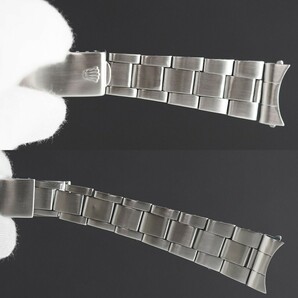 ROLEX 19mm 7835 Bracelet 1971年製 弓カン 357 ロレックス 純正 巻きブレス ベルト OYSTER BAND 1500 1501 5500 6694 6426 1002 #7の画像10