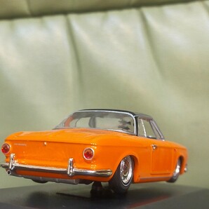 MINICHAMPS VW カルマンギア タイプ３ 1966 オレンジ ローダウン改 ミニチャンプスの画像6