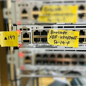 ▲197【通電OK】 Brocade XBR-VDX6740T-56-1G-F VDX 6740T-1G Switch ギガビット スイッチ QSFP+ アップリンクポート ブロケード