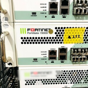 ▲212【通電OK】 Fortinet FortiGate 1500D FG-1500D ファイアウォール FW IPS SSL インスペクション 脅威保護機能 フォーティネット