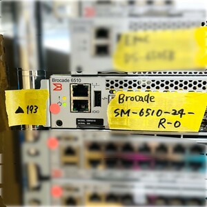 ▲193【通電OK】Brocade SM-6510-24-R-0 FC Switch Gen 5 ファイバーチャネル スイッチ 48ポート エンタープライズクラス ブロケード