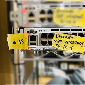 ▲198【通電OK】 Brocade XBR-VDX6740T-56-1G-F VDX 6740T-1G Switch ギガビット スイッチ QSFP+ アップリンクポート ブロケード