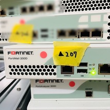 ▲207【通電OK】 Fortinet FML-200D FortiMail 200D メール セキュリティ アンチスパム ブロック 保護 ウイルス検知 機器 フォーティネット_画像1