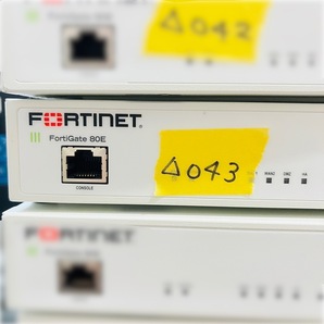 △043【通電OK】FORTINET FortiGate 80E FG-80E セキュアSD-WAN ファイアウォール SOCプロセッサ NGFW セキュリティ フォーティネットの画像1