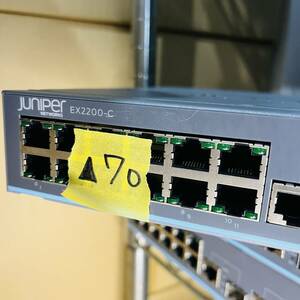 ▲70 Juniper Networks EX2200-C EX2200-C-12T-2G Layer3スイッチ Switch 12ポート EXシリーズ イーサネットスイッチ スタンドアロン型