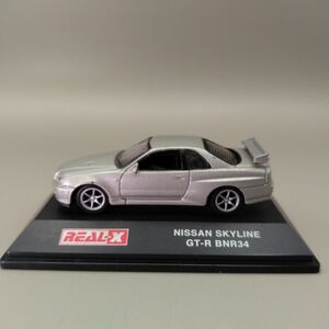 REAL-X ミニカー NISSAN SKYLINE GT-R BNR34