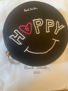 新品　ポールスミス　HAPPY LOVE 刺繍　レザーケース　コイン　お箱あり