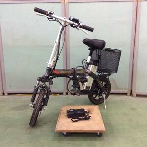 【RH-8350】中古美品 E-BIKE WBLDDC 電動自転車 14インチ 48V 折畳み 充電・走行OK【ヤマト家財便 or 引き取り・静岡県浜松市】