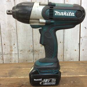 【RH-8428】中古品 makita マキタ 18V 充電式インパクトレンチ TW450D バッテリー1個セット 