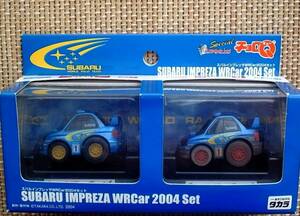 スバル インプレッサ 【チョロQ・新品・超リアル・ウエザリング】 WRCar 2004セット