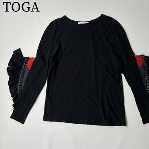 TOGA トーガ Tシャツ　カットソー トップス　長袖　袖フリル レディース